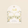 PRESSED FLOWER HOOP EARRINGS