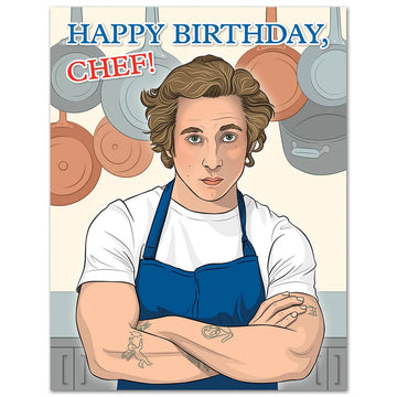 THE BEAR BIRTHDAY CHEF CARD
