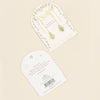 PRESSED FLOWER THREAD EARRINGS