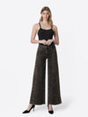 LEOPARD PRINT EXTREME WIDE JEANS