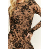 VELVET FLOCKING MAXI DRESS