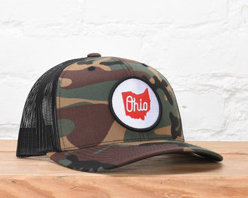 OHIO STATE SNAPBACK WHITE LOGO