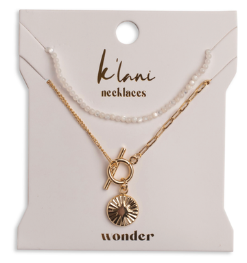 WONDER STAR AND BEAD NECKLACE SET