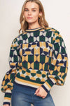 JACQUARD KNIT SWEATER