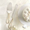 GOLD HANDLED CAKE SERVING SET