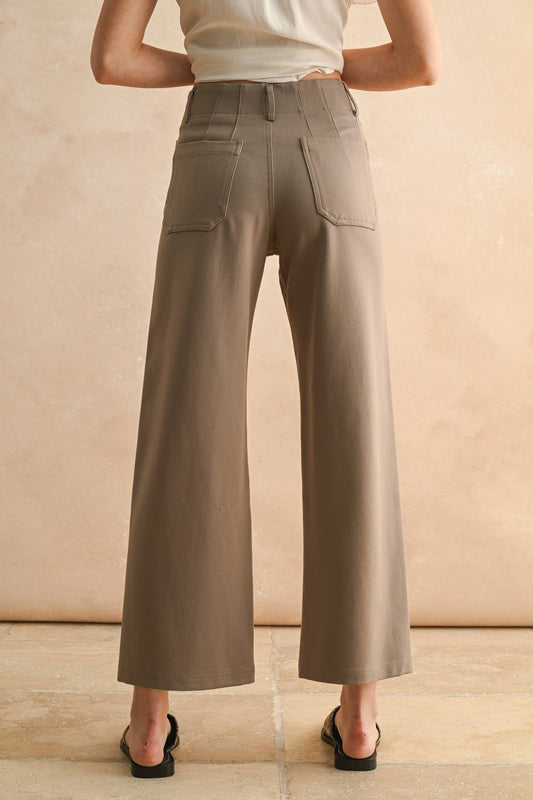 TWO POCKETS PONTE PANTS