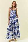 FLORAL WIDE-LEG JUMPSUIT