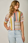 MIXED STRIPED TEE