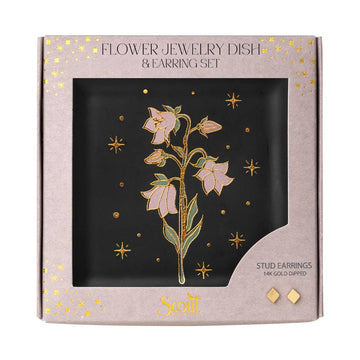 FLOWER DISH & STUD SET