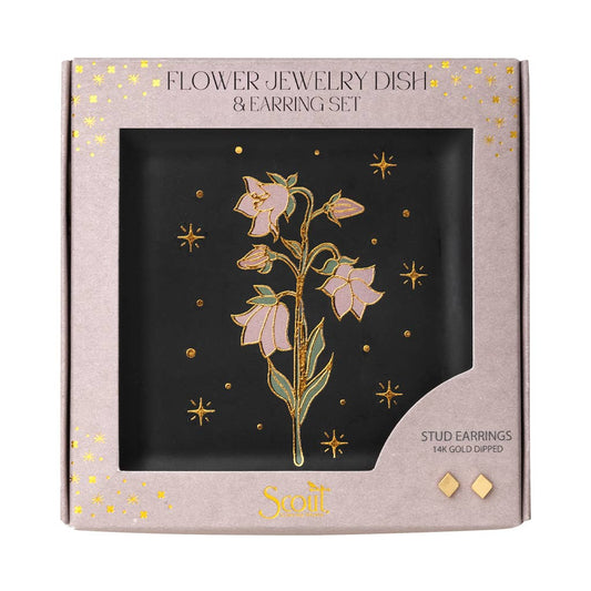 FLOWER DISH & STUD SET