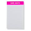 GIRL MATH NOTEPAD