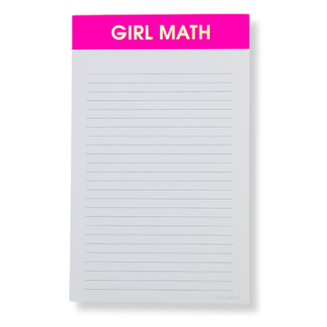 GIRL MATH NOTEPAD