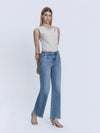 SLANT SIDE SEAM FLARE JEANS