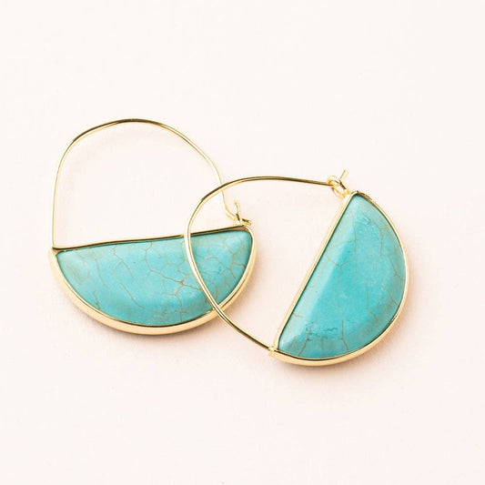 STONE TURQUOISE HOOP