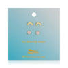 RAINBOW + DISC 2PK STUDS