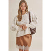 POLKA DOT COTTON SWEATER