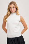 MOCK NECK TANK KNIT TOP