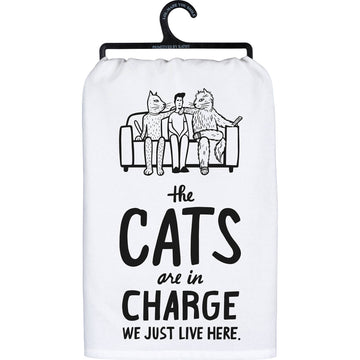 THE CATS ARE IN CHARGE KITCHEN TOWEL