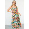 MULTICOLOR TIERED DRESS