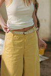COTTON BARREL PANTS