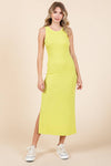 RIB KNIT TANK MAXI DRESS