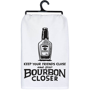 KEEP FRIENDS AND BOURBON KITCHEN TOWEL