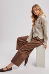 BUTTON DOWN SCALLOPED HEM CARDIGAN