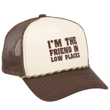 FRIEND IN LOW PLACES TRUCKER HAT
