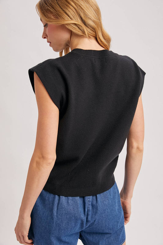 TWIST-KNOT KNIT TOP