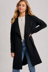 OPEN FRONT LONGLINE CARDIGAN