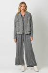 STRIPE BOMBER JACKET