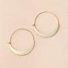 CRESCENT HOOP EARRING