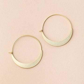CRESCENT HOOP EARRING