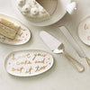 GOLD HANDLED CAKE SERVING SET