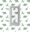 GREEN DINOSAURS SWADDLE