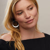 CRESCENT HOOP EARRING