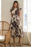 FLUTTER SLEEVE DRESS