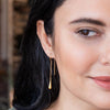 TEARDROP GOLD THREADER EARRINGS