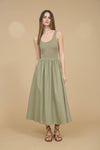 MIX MEDIA TANK MIDI DRESS