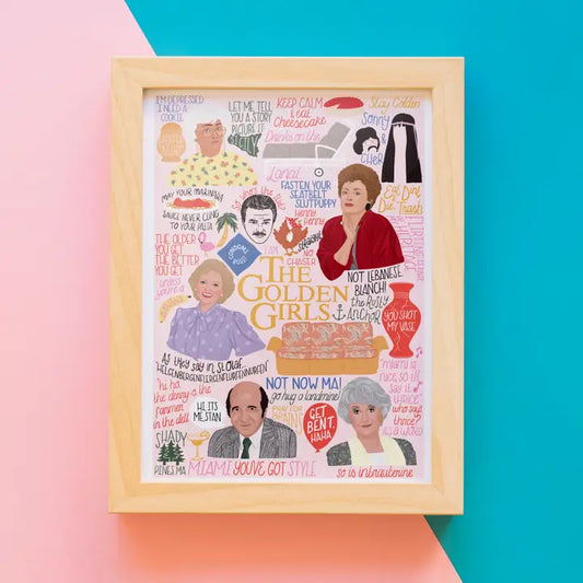 GOLDEN GIRLS COLLAGE PRINT