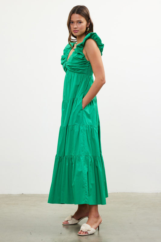 KELLY GREEN DRESS