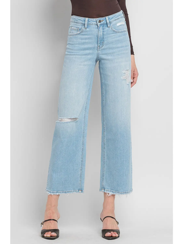 WOO HIGH RISE WIDE LEG JEANS