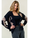 TIGER PRINTED SWEATER CARDIGAN