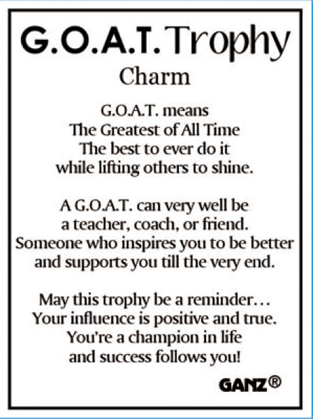 G.O.A.T. TROPHY TOKEN