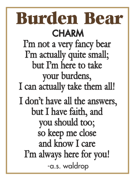 BURDEN BEAR CHARM