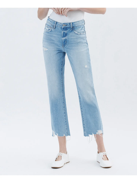 ANGIE CROP STRAIGHT JEANS