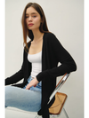 OPEN FRONT ESSENTIAL CARDIGAN