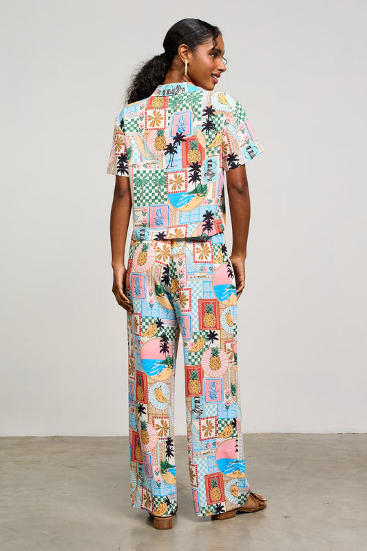 PATTERN BUTTON TOP