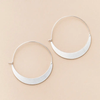 CRESCENT HOOP EARRING