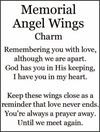 MEMORIAL ANGEL WINGS CHARMS